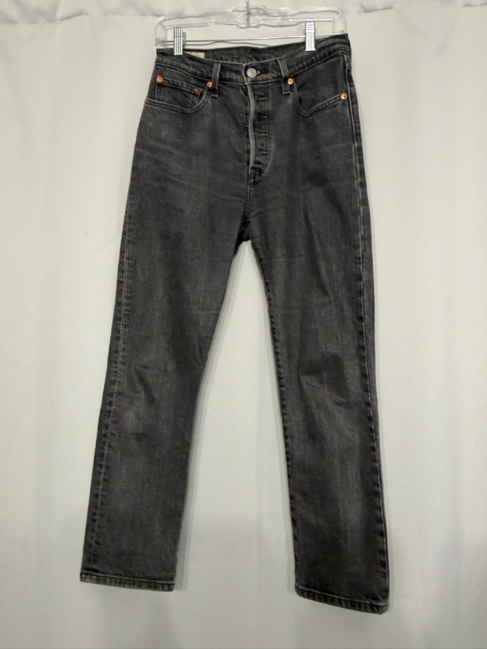 Levi's 501 size 27 Straight-Leg Washed Black Women's Jeans